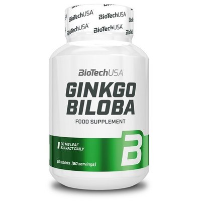 Гінкго білоба BiotechUSA Ginkgo Biloba, 90 таб. 100671 фото