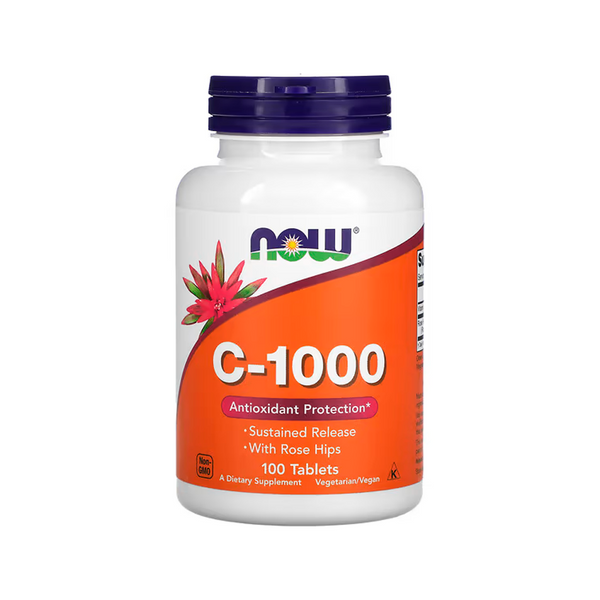 Вітамін С NOW Vitamin C 1000 with Rose hips, 100 таб. 124528 фото