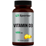 Витамин Д Sporter Vitamin D3 4000 ME, 120 софт гель. 12429669 фото