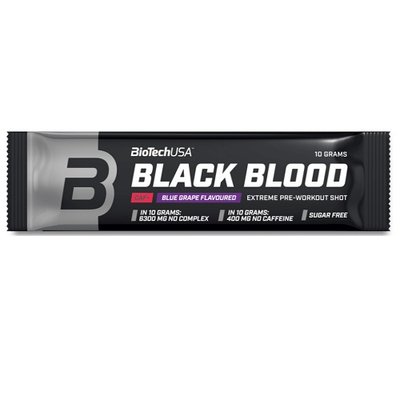BiotechUSA Black Blood CAF+, 10 г. (Виноград) 02841 фото