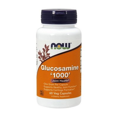 Добавка для суглобів NOW Glucosamine 1000mg, 60 капс. 122667 фото