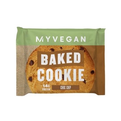 Протеїновий батончик MyProtein Vegan Baked Cookie, 75 г. (Шоколадні крихти) 04479 фото