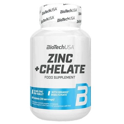 BiotechUSA Zinc+Chelate, 60 таб. 122442 фото