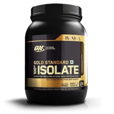 Протеїн ізолят Optimum Nutrition (USA) Gold Standard Isolate, 736 г. (Бісквіт з молочним шоколадом) 02944 фото