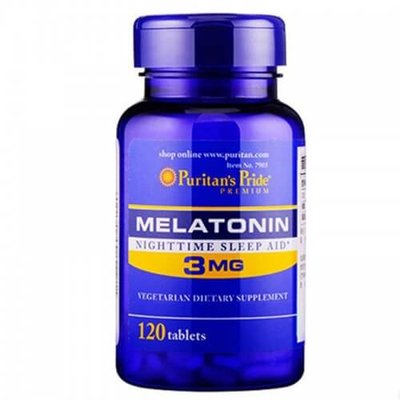 Мелатонін Puritan's Pride Melatonin 3 mg, 120 капс. 121861 фото