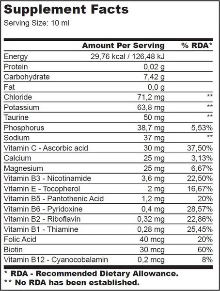 Изотоник BiotechUSA Multi Hypotonic Drink concentrate (1:65), 1000 мл. 01446 фото