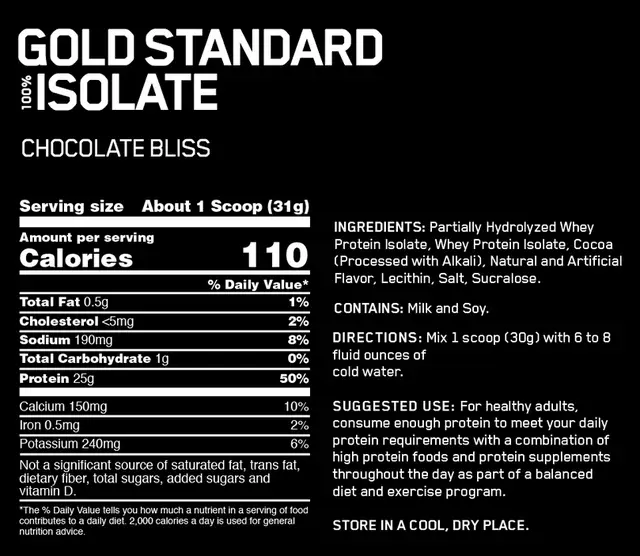 Протеїн ізолят Optimum Nutrition (USA) Gold Standard Isolate, 736 г. 02944 фото