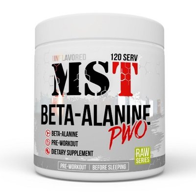 Бета-аланін MST Beta-Alanine, 300 г. 123032 фото
