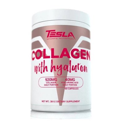 Колаген Tesla Collagen whith Hyaluron, 60 капс. 123620 фото
