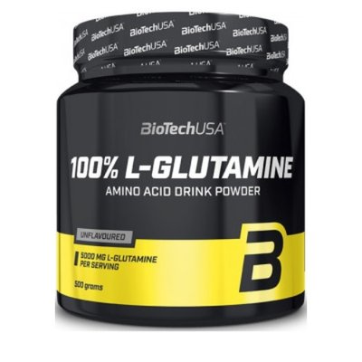 Глютамин BiotechUSA 100% L-Glutamine, 500 г. 100694 фото