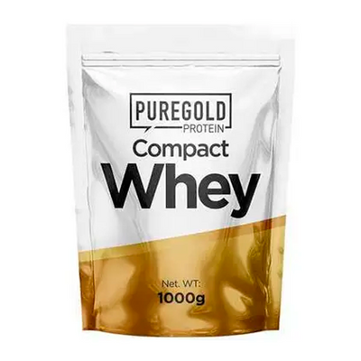 Протеїн сироватковий Pure Gold Compact Whey, 1000 г. (Білий шоколад - малина) 04816 фото