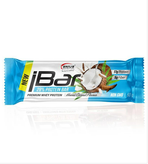 Протеиновый батончик Genius Nutrition iBar, 60 г. 123281 фото