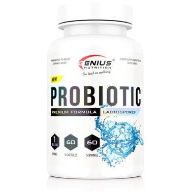 Ензими Genius Nutrition Probiotic, 60 капс. 123913 фото