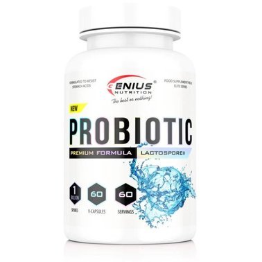 Ензими Genius Nutrition Probiotic, 60 капс. 123913 фото