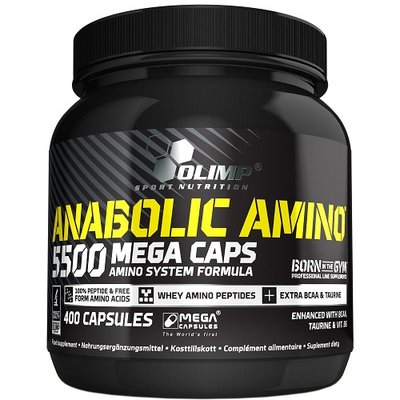 Амінокислоти OLIMP Anabolic amino 5500 mega caps, 400 капс. 100323 фото