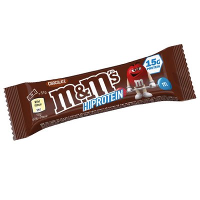 Протеїновий батончик M&Ms Hi Protein Bar Chocolate, 51 г. 123100 фото
