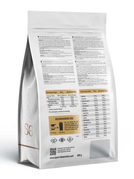 Протеїн сироватковий Sport Generation Gold Premium 100% Instant Whey Protein, 900 г. 06720 фото