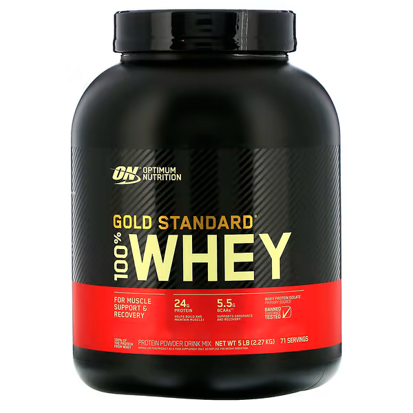 Протеїн сироватковий Optimum Nutrition (USA) 100% Whey Gold Standard, 2270 г. (Ванільне морозиво) 00221 фото