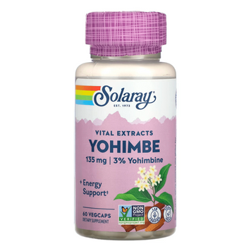 Йохімбін Solaray Yohimbe Bark Extract 135 mg, 60 табл. 124667 фото