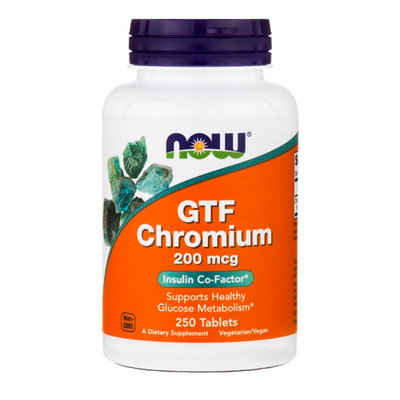 Хром Now GTF Chromium 200 мкг, 250 табл. 124027 фото