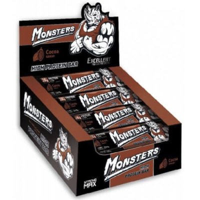 Протеїновий батончик Monsters Strong Max, 80 г. (Полуниця - білий шоколад) 01558 фото