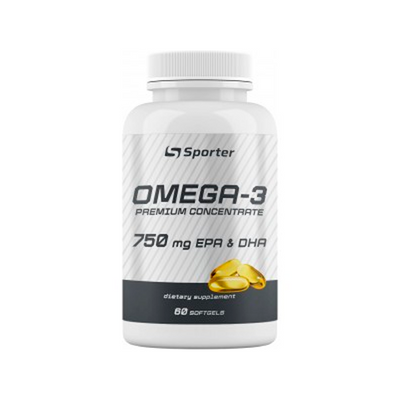 Омега Sporter Omega 3 Premium 75% EPA&DHA, 60 капс. 124155 фото