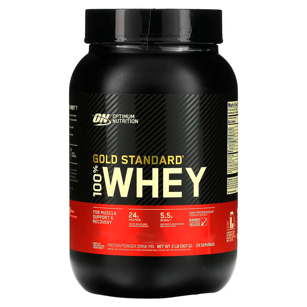 Протеин сывороточный Optimum Nutrition (USA) 100% Whey Gold Standard, 908 г. 01438 фото