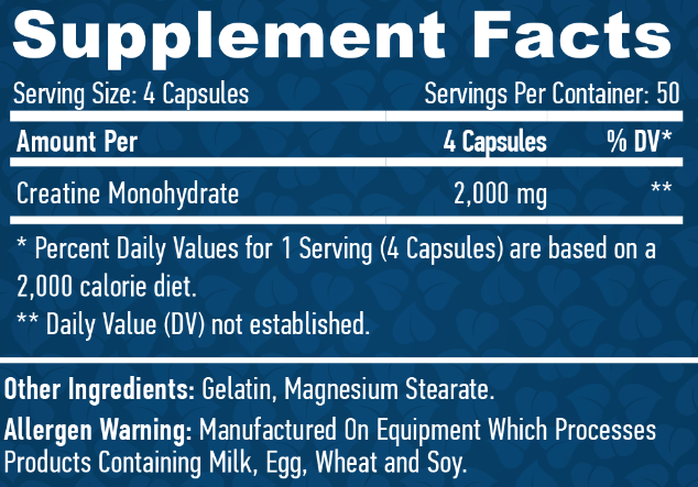Креатин Haya Labs Creatine Monohydrate 500 mg  200 капс. 12429741 фото