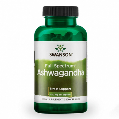 Ашваганда Swanson Ashwagandha Extract 450mg, 100 капс. 122853 фото