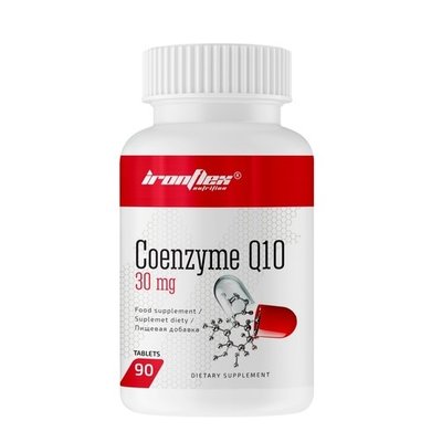 Коензим IronFlex Coenzyme Q10 30 mg, 90 таб. 122197 фото