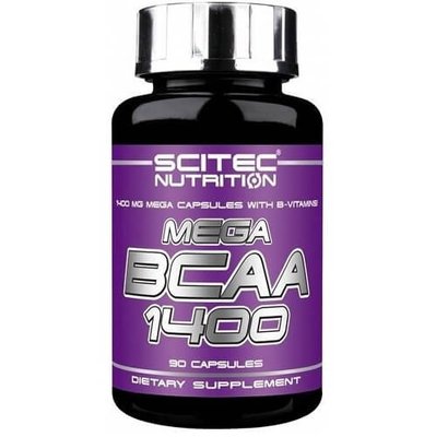 Амінокислоти Scitec Nutrition MEGA BCAA 1400, 90 капс. 121277 фото