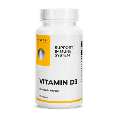 Вітамін Д Progress Nutrition Vitamin D3 5000 IU, 90 капс. 124421 фото