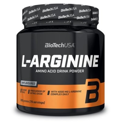 Аргинин BiotechUSA L-Arginine, 300 г. 00533 фото