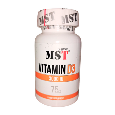 Вітамін Д MST Vitamin D3 3000UI, 120 капс. 124624 фото