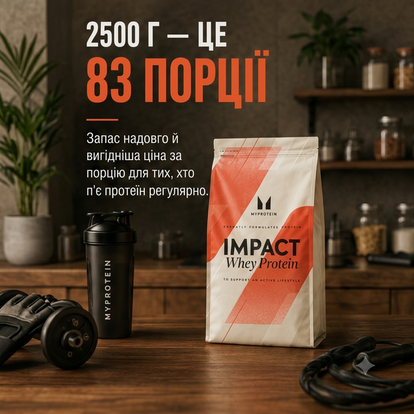 Протеїн сироватковий MyProtein Impact Whey Protein, 2500 г. 00274 фото