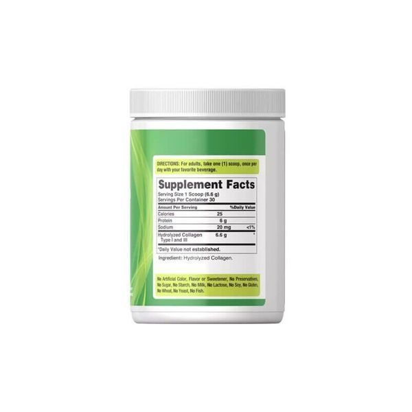 Колаген Puritan`s Pride Collagen Powder Type 1&3, 198 г. 122346 фото