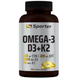 Омега Sporter Omega 3 + D3+K2, 100 капс. 12429703 фото 1