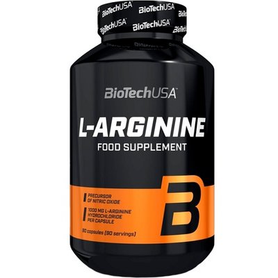 Аргінін BiotechUSA L-Arginine, 90 капс. 100179 фото
