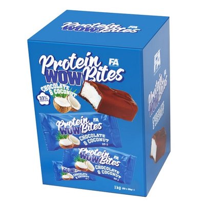 Протеїновий батончик FA Nutrition Protein Bites, 1000 г. (Білий шоколад - кокос) 04584 фото