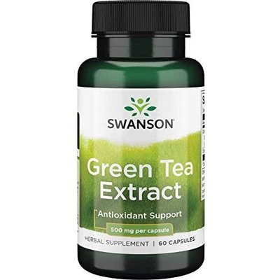 Добавка Swanson Green Tea Extract 500 мг, 60 капс. 122884 фото