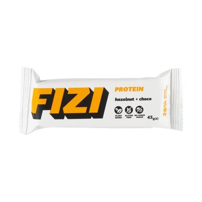FIZI Протеїновий батончик Hazelnut+choco, 45 г. 123679 фото