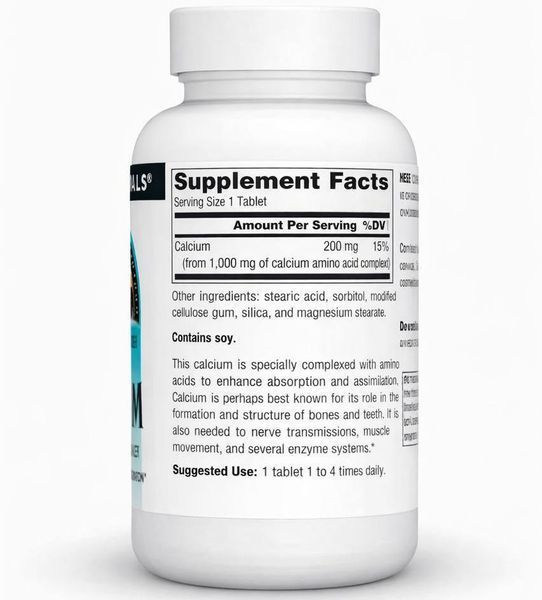 Кальцій Source Naturals Calcium 200 mg 100 табл. 12429449  фото