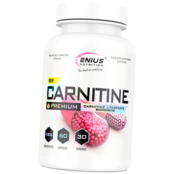 Карнитин Genius Nutrition Carnitine Tartrate, 60 капс. 123911 фото