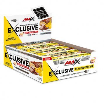 Протеїновий батончик Amix Exclusive Protein Bar 85 г. х 12 шт (блок ) 12429431 фото