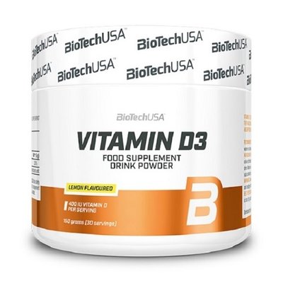 Вітамін Д BiotechUSA Vitamine D3, 150 г. (Лимон) 02357 фото