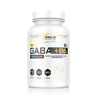 Добавка Genius Nutrition GABA + B6, 90 капс. 123875 фото