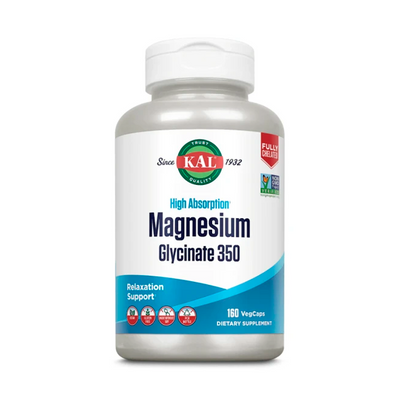 Магній KAL Magnesium Glycinate 350, 160 веганкапс 124609 фото