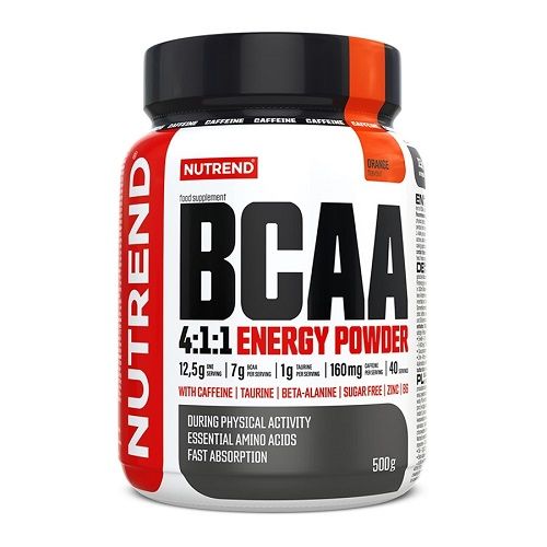 Аминокислоты Nutrend BCAA 4:1:1 Energy powder, 500 г. 123575 фото