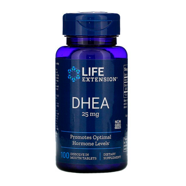 Добавка Life Extension DHEA 25 mg, 100 таблеток 1224018 фото