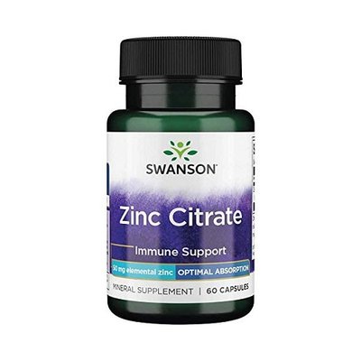 Swanson Zinc Citrate 50mg, 60 капс. 123208 фото